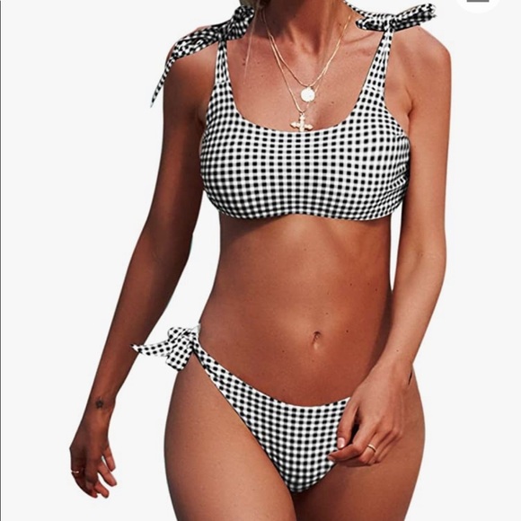Amazon Gingham Bikini, Medium NWT - Picture 1 of 5